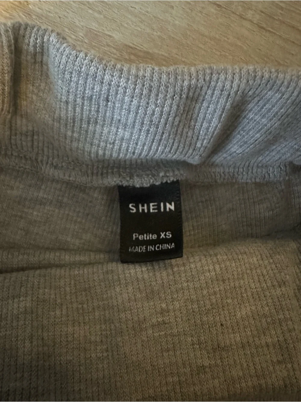 SHEIN Gray Ribbed Athletic Lounge Shorts